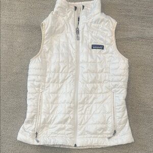 Patagonia White Nano Puff Vest